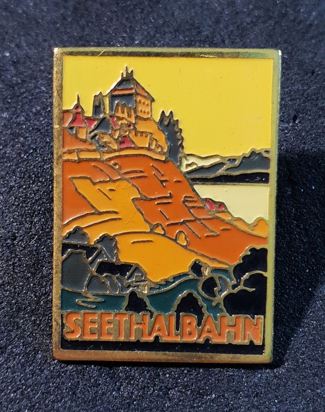 Placchette & Badge: GG589 - Werbeplakat Pin / Seethalbahn – Usato da Reinach BL venduto da Boston-Verkauf