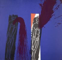 BRUCE McLEAN (British, *1944) Untitled blue, Serigraphie s&n