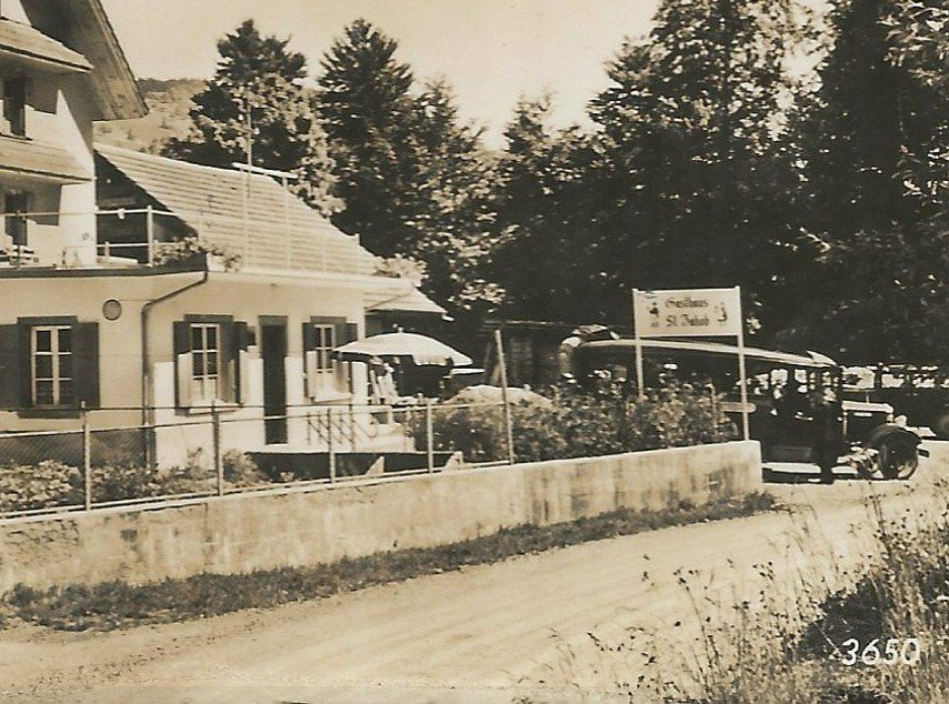 Cartoline postali: Ennetmoos NW Rest St.Jakob Hans Erni mit Postauto ca. 1940 – Nuovo (secondo la descrizione) da Ennetmoos venduto da Ambuman