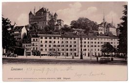 Lausanne, phototypie circulée 1901 (Guggenheim)