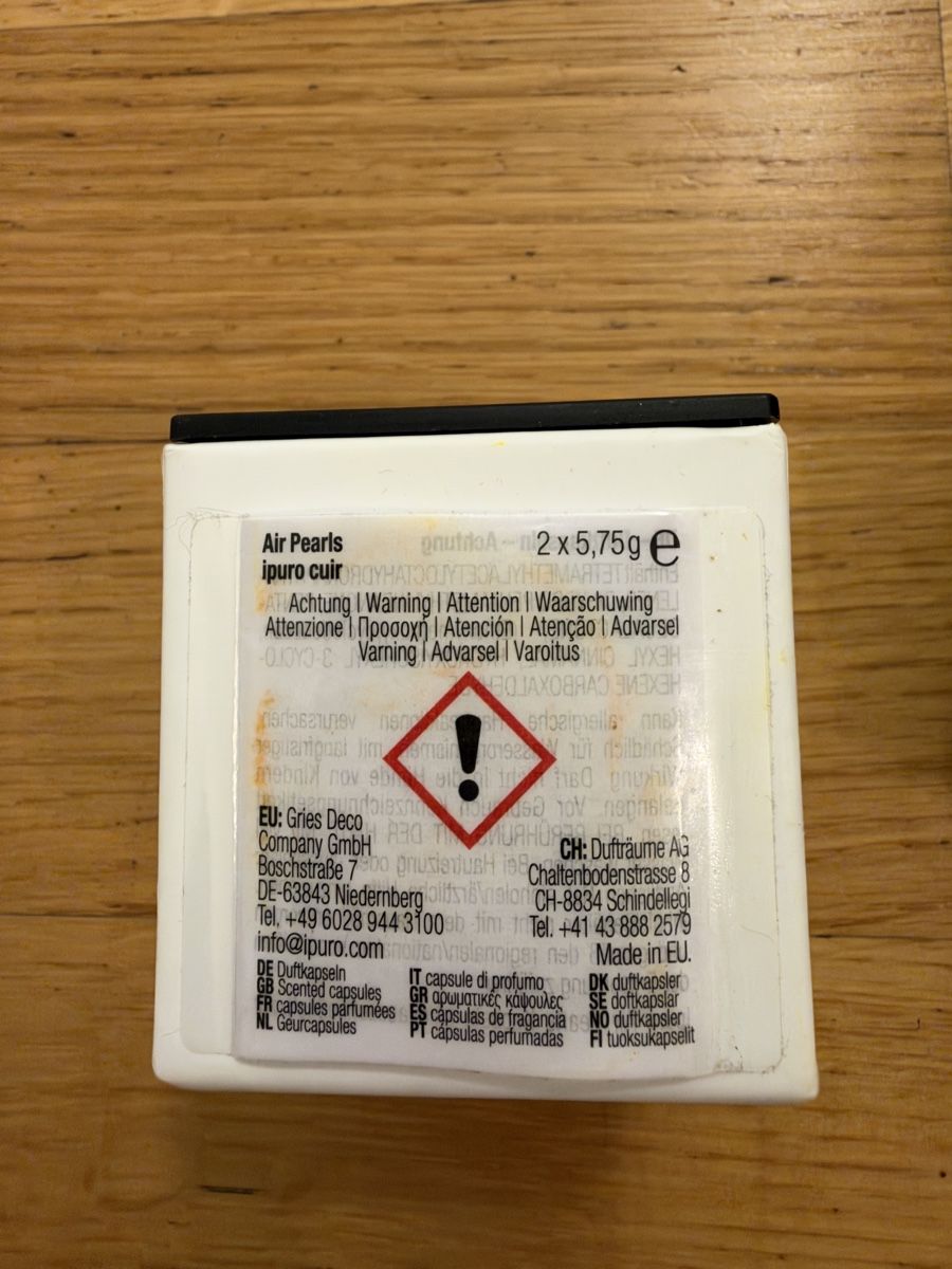Ipuro Deodoranti per ambiente: Ipuro Air Pearls Autoduft Diffuser mit Duftkapseln – Usato da Davos Platz venduto da Momi7 4