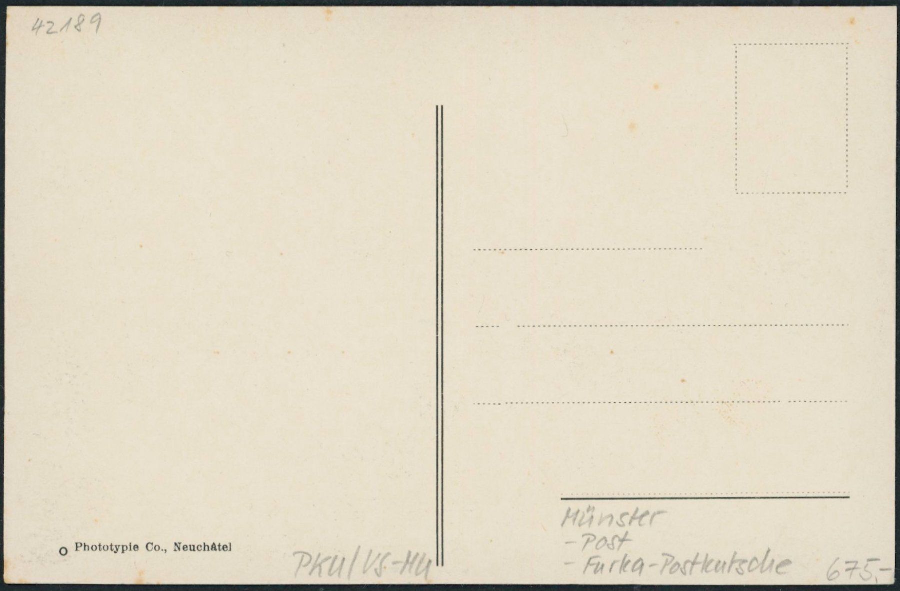 Cartoline postali: VS Münster - Post - Furka Postkutsche – Nuovo (secondo la descrizione) da Schindellegi venduto da masutka7 1