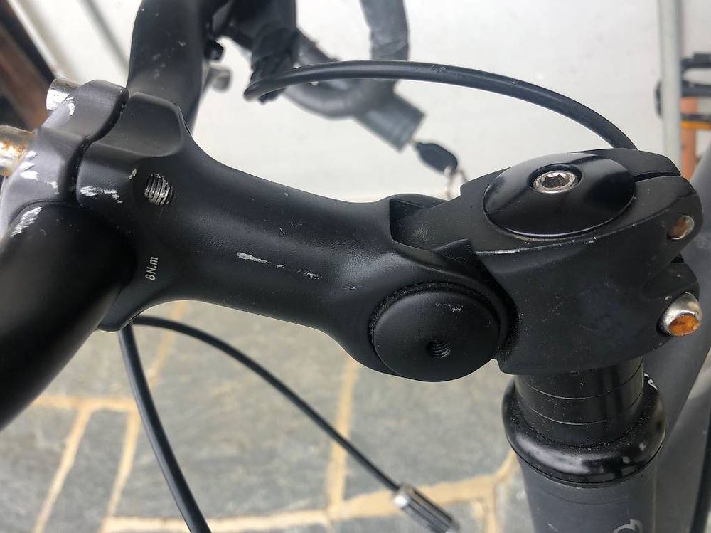 guidon randonneur 1960's avec potence pivo (handlebars vélo