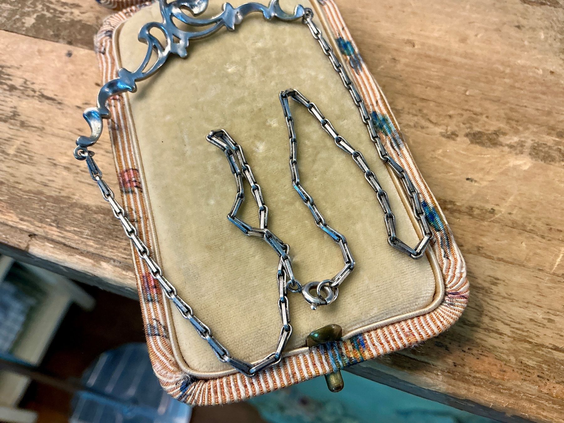 Catenine: JUGENDSTIL COLLIER SILBER 835 MARKASITE UM 1900, TOP – Usato da Biglen venduto da Limarkt 7