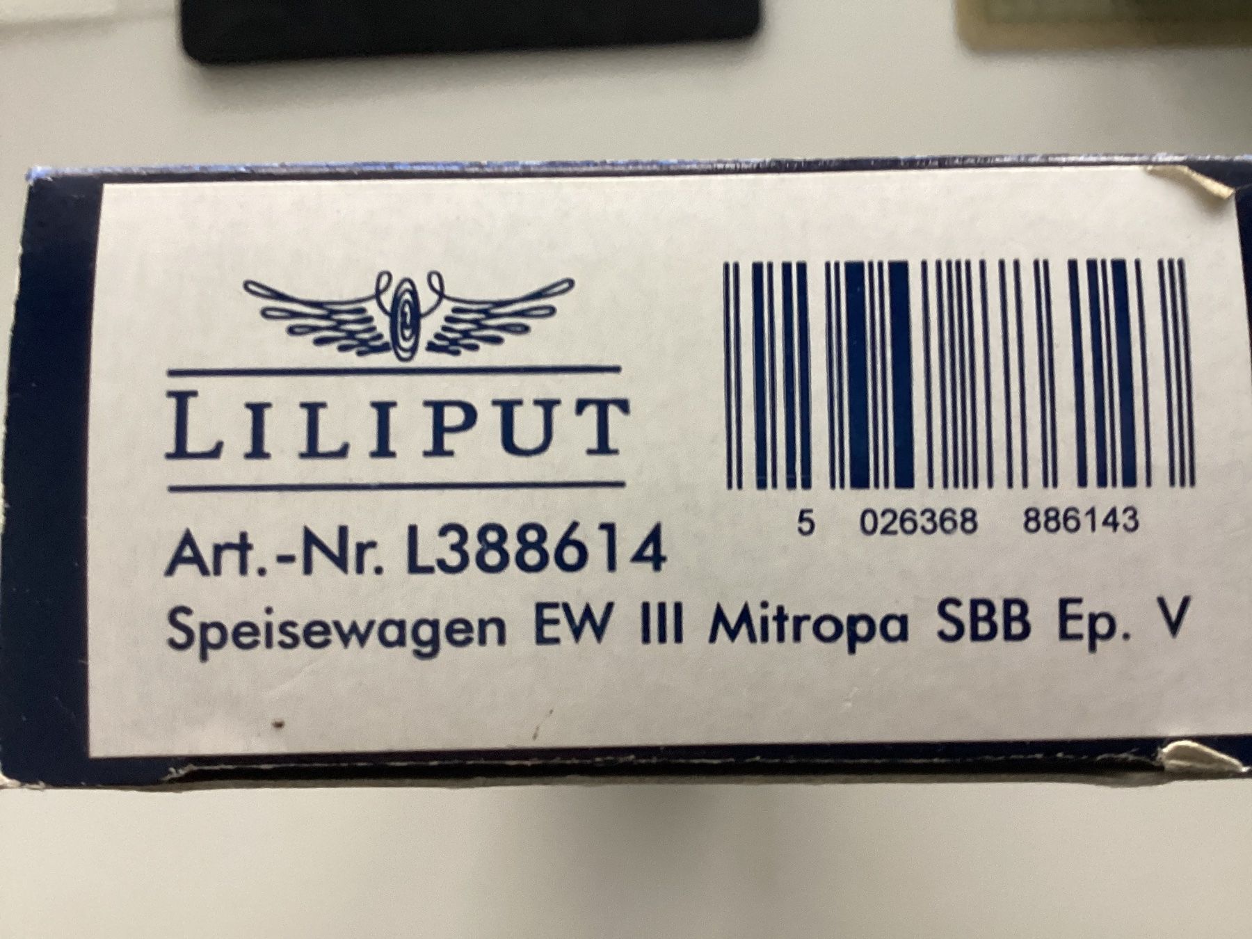 Liliput Modellini di ferrovie: Liliput 388614 SBB WR Mitropa – Usato da Rudolfstetten venduto da Gwyneth2 1