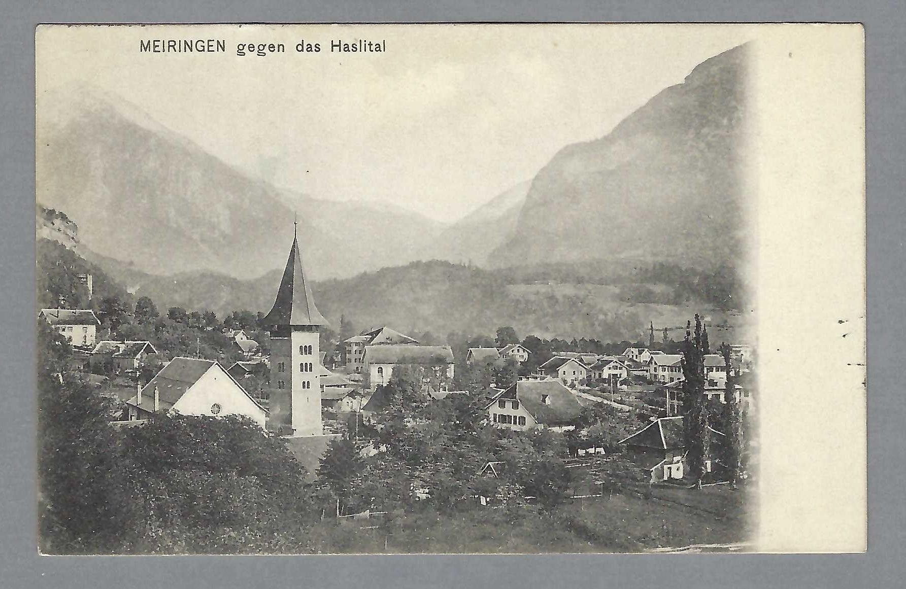 Cartes postales: 1912, MEIRINGEN, SCHÖNE ANSICHT – D'occasion à Pura par ulisse1957