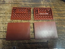 lego 4515 lot de 4 pièces Dark Red Slope 10 6 x 8