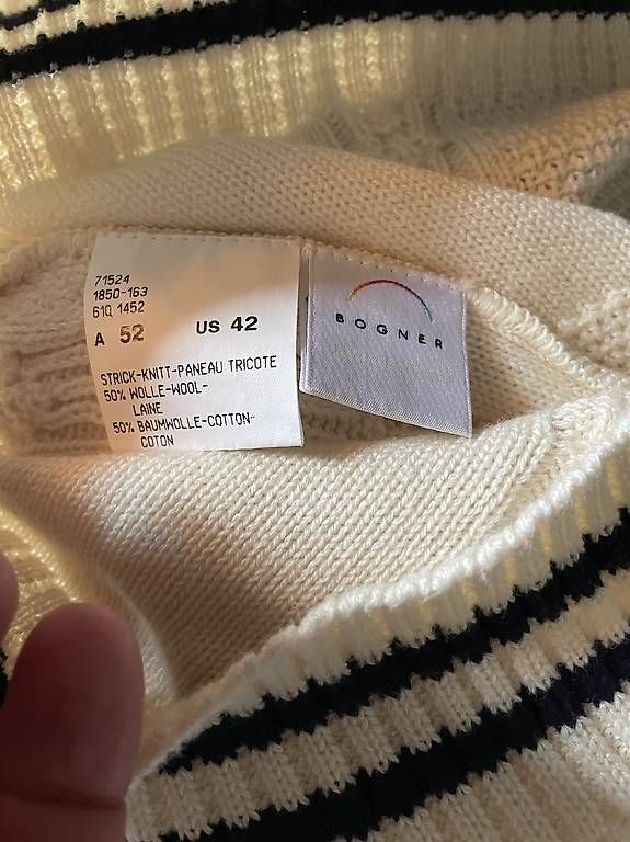 Pullover & Sweatshirts: Bogner Knit Sweater  Wool & Cotton  Size 52 / US 42 – Gebraucht aus Ponte Tresa von coc_nnf5 4