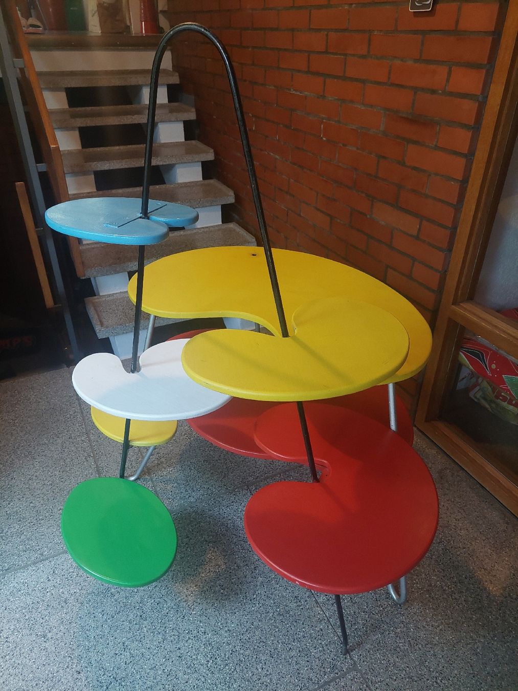 Scaffali: Etagère vintage modulable 60s atomic amoeba kidney – Usato da Lengnau BE venduto da Madame-Minouche 1