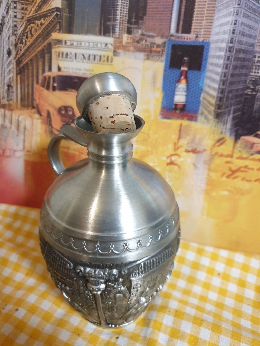 Altro: Zinn Schnaps Flasche 4 Glässer – Usato da Olten venduto da Marsmobil 1