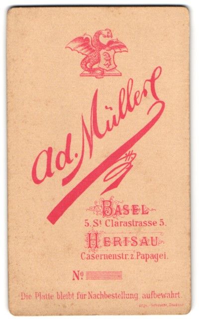 Photos & affiches: Fotografie Ad. Müller, Basel, St. Clara – D'occasion à Berlin par bartko-reher