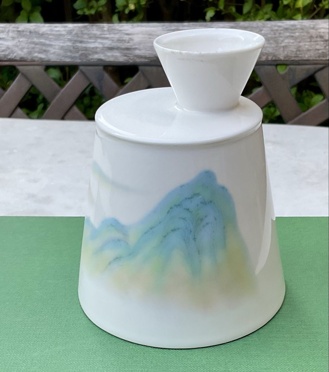 Set di piatti: Sake Set, Keramik mit Bergmotiv – Usato da Endingen venduto da nathan05 3