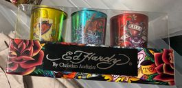 2x3 Duftkerzen Vegan Windlichter Ed Hardy, Weihnachten