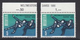 1965 Marken 2x  mit Abarten 2.01 + 2.02   ** Postfrisch **