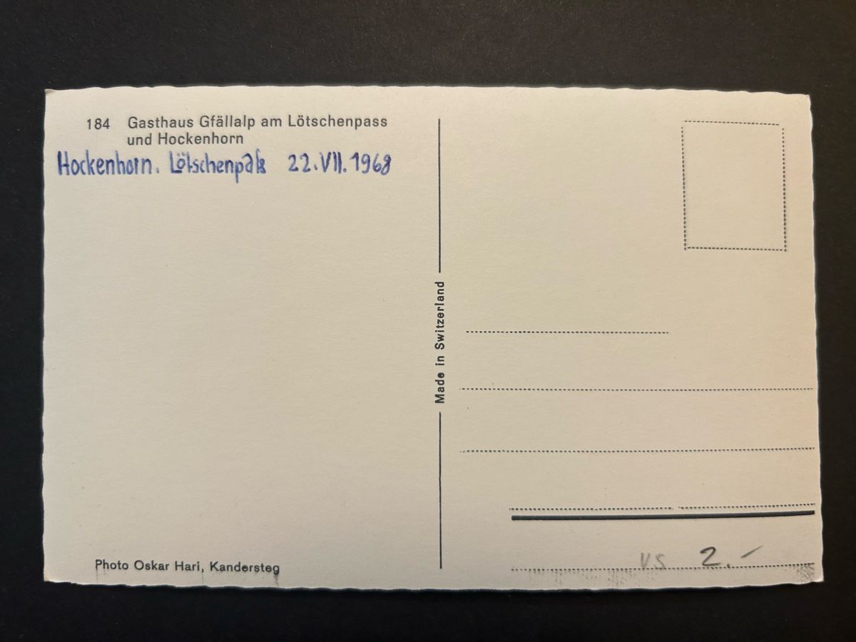 Ansichtskarten: Lötschen VS Restaurant Gfällalp – Gebraucht aus Fanas von Alessio11 1