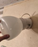 Porzellan Wandlampe Vintage Retro Kellerlampe