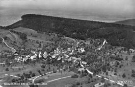 Gempen SO // 1961 Flugbild Dorf Gasthof Gempenfluh