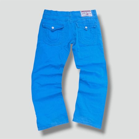 True Religion straight leg turquoise pants vintage streetwea