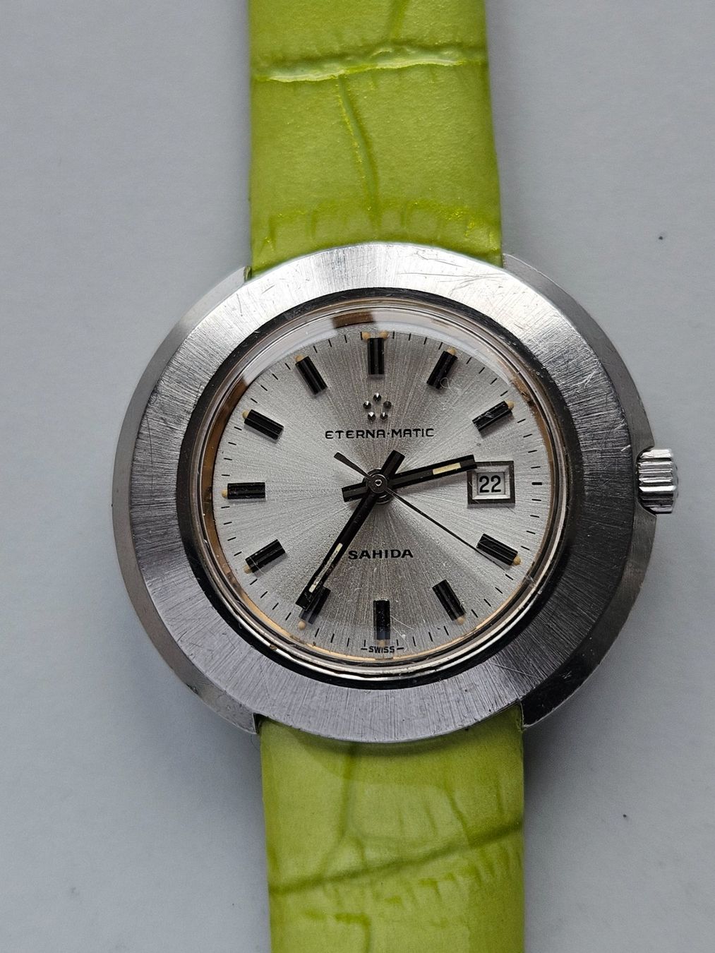 Eterna Orologi: 464 Eterna Matic Sahida Date 1970  Damenuhr – Usato da Berikon venduto da mmm21
