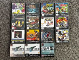 Sammlung mit 15 PlayStation Spielen