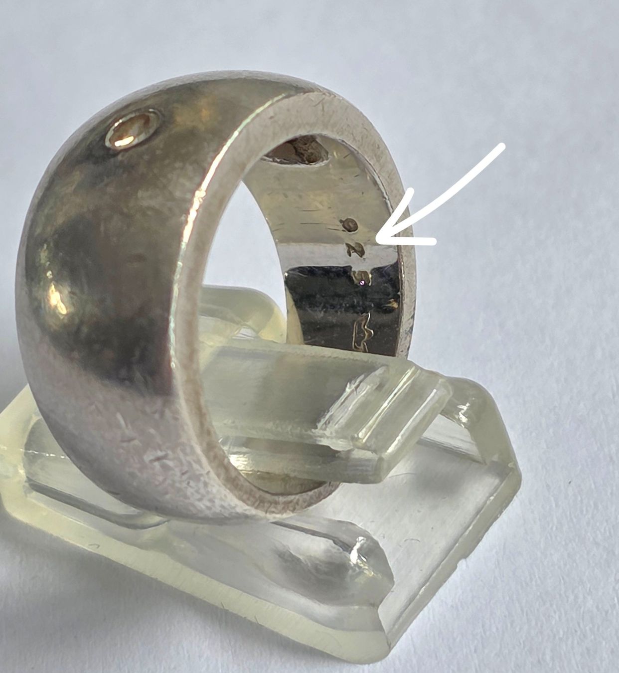 Bagues: Silber Ring mit kleinem Diamant – D'occasion à Zürich par Benedikt21 4