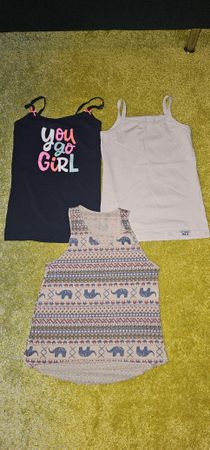 3er Set Mädchen Tops Gr. 134-140