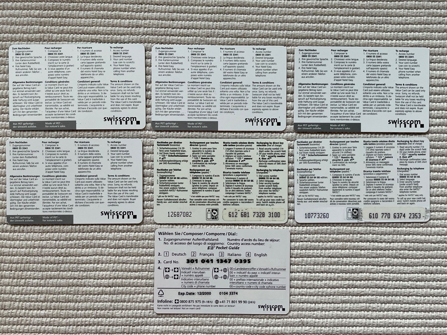 Swisscom Telefon- & Taxkarten: Swisscom Value Cards Natel Easy – Gebraucht aus Zürich von Gurkis 1