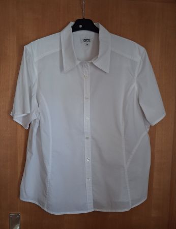 Weisse Damen Bluse, Baumwolle, Cecil, XXL
