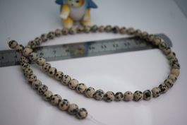 Dalmatiner   Jaspis Kugel     Strang  6mm  letzte