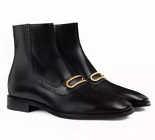 GUCCI Geometric G Ankle Lizard Leder Boots Stiefel 43.5 NEU