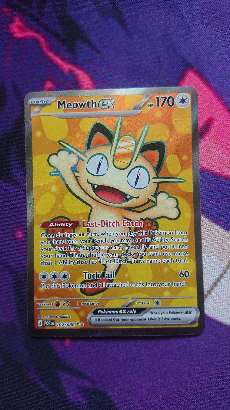 Pokémon Sammelbilder & Trading cards: Meowth ex 107 EN – Neu (gemäss Beschreibung) aus Chur von FreakofRarity