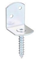 24x Flechtzaunhalter L-Form 38x30x32 mm galv. verzinkt
