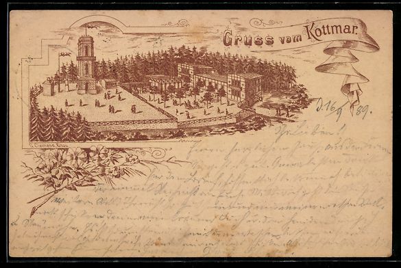 Ganzsachen: Vorläufer-Lithographie Ganzsache PP6 F8 – Gebraucht aus Berlin von bartko-reher