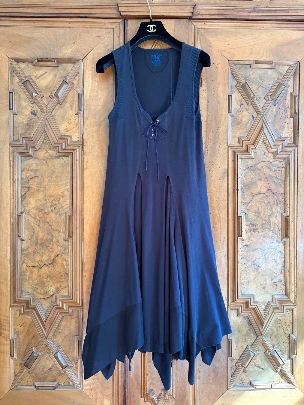 Girbaud Vestiti: Vintage Marithé & François Girbaud Kleid aus Marine Baumwole – Usato da Interlaken venduto da Bona55 4
