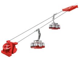 Elektrische Seilbahn mit 2 Kabinen, Jägerndorfer 1:32 neu