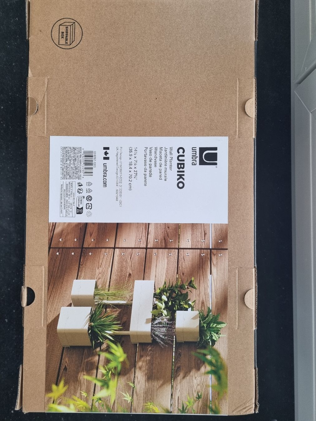 Vasi per fiori: Umbra CUBIKO WALL PLANTER – Nuovo e nell'imballaggio originale da Thalwil venduto da ste_p6ym 3