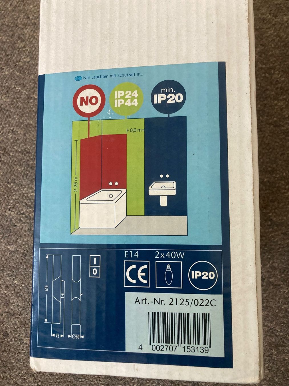 Osram Lampade: Badleuchte IP20 mit Schalter / BRILONER SPLASH – Nuovo e nell'imballaggio originale da Belp venduto da blunier02 1