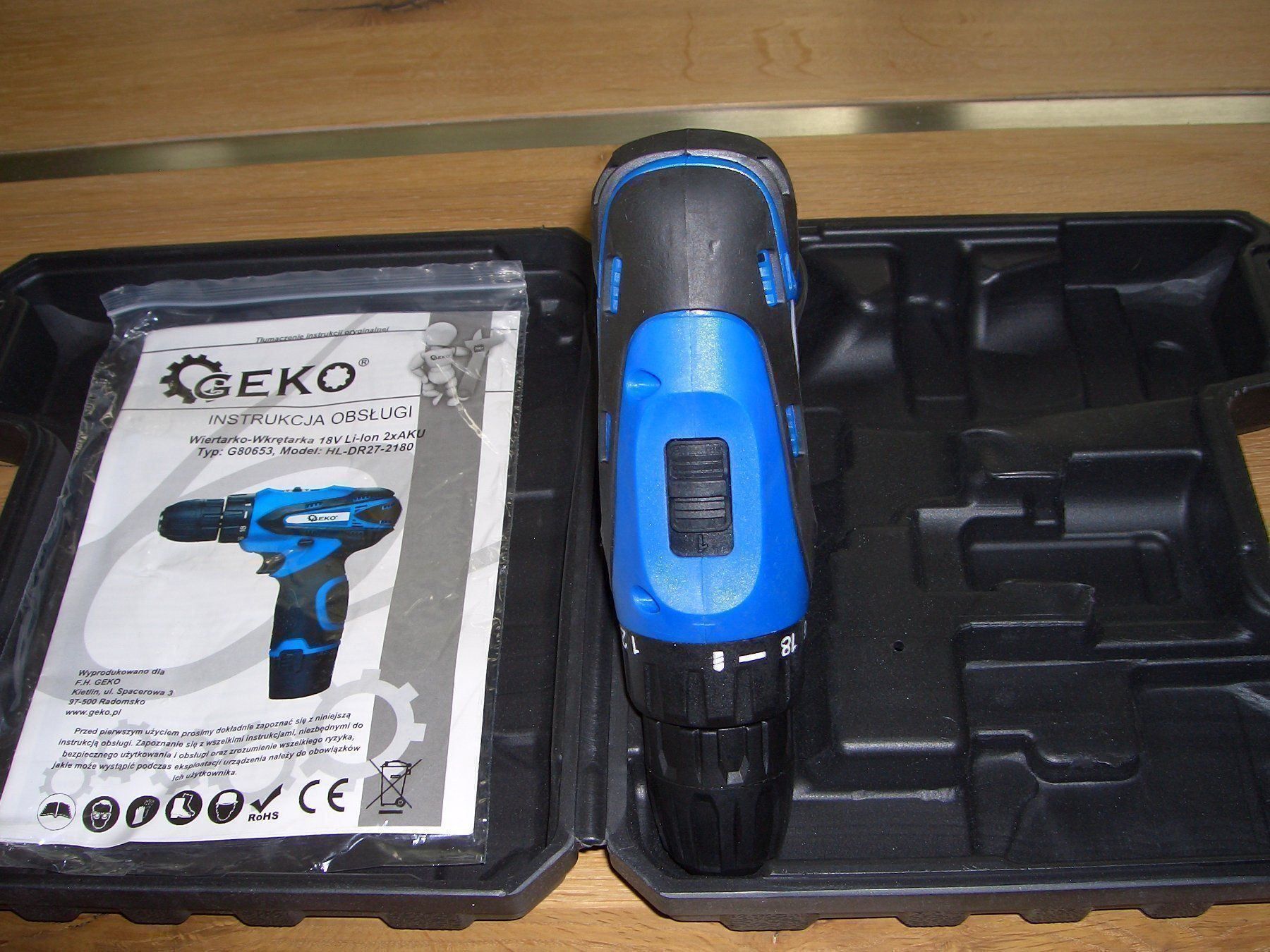 Bohrmaschinen: 1 GEKO BOHRSCHRAUBER 18 VOLT  TOP QUALITÄT – Neu und originalverpackt aus Tann von elolecig 2
