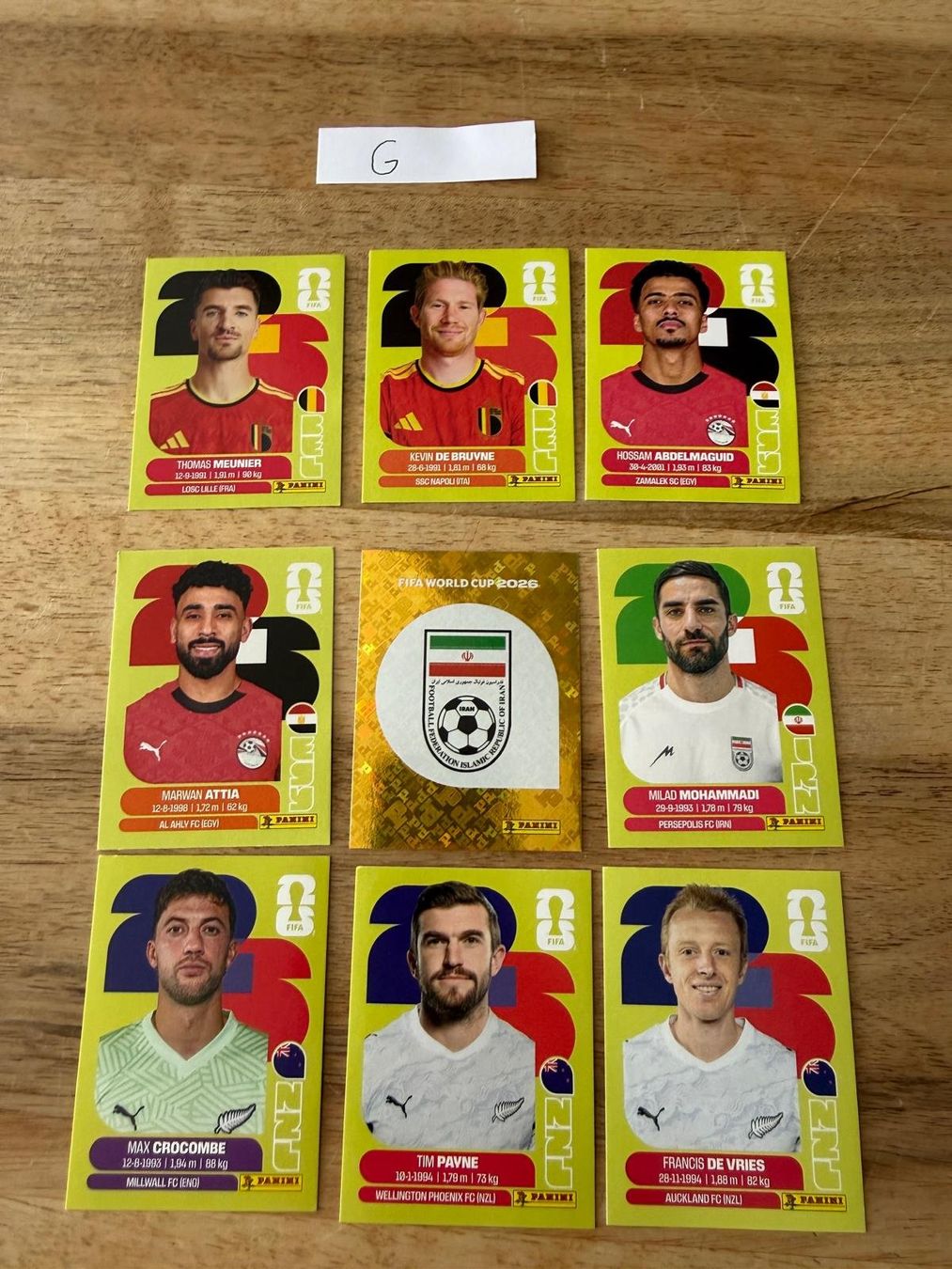 Panini Carte collezionabili: Panini 2026 Gruppen F-J – Nuovo (secondo la descrizione) da Känerkinden venduto da Mailtotini 2
