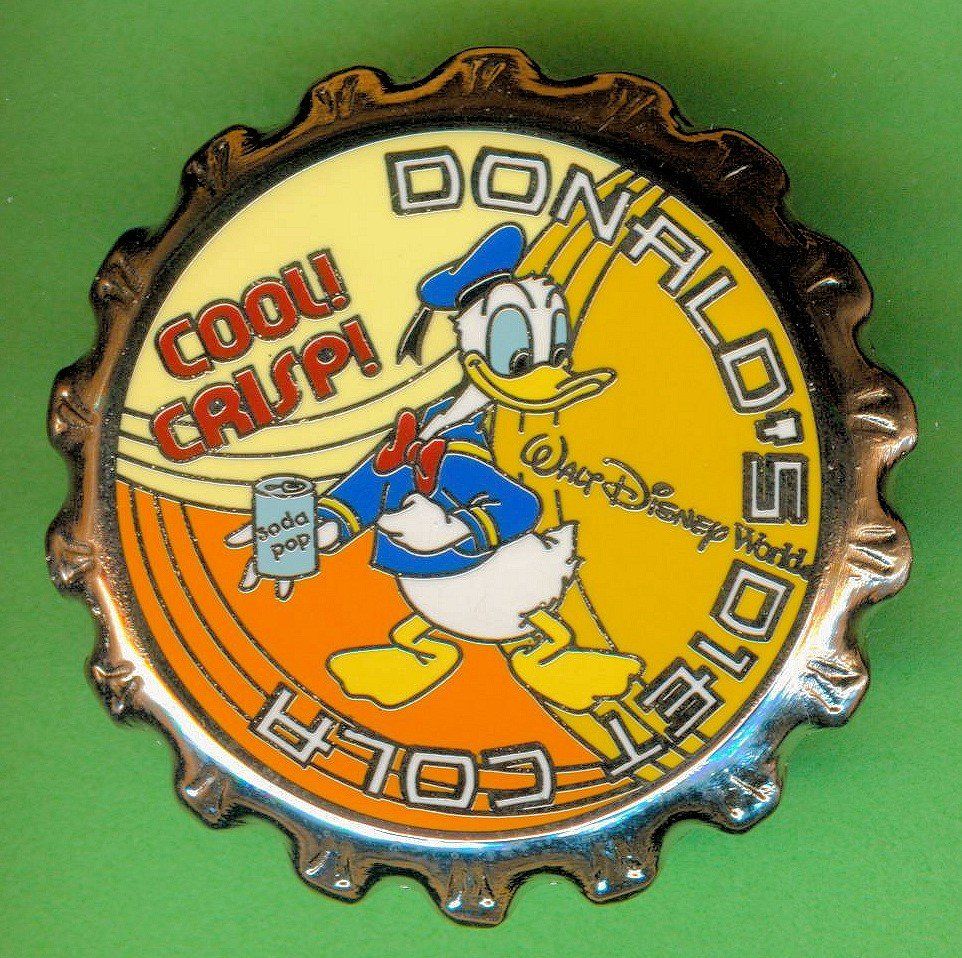 Disney Placchette & Badge: DISNEY  DONALD'S   Diet Cola – Usato da Winterthur venduto da Sammleroase