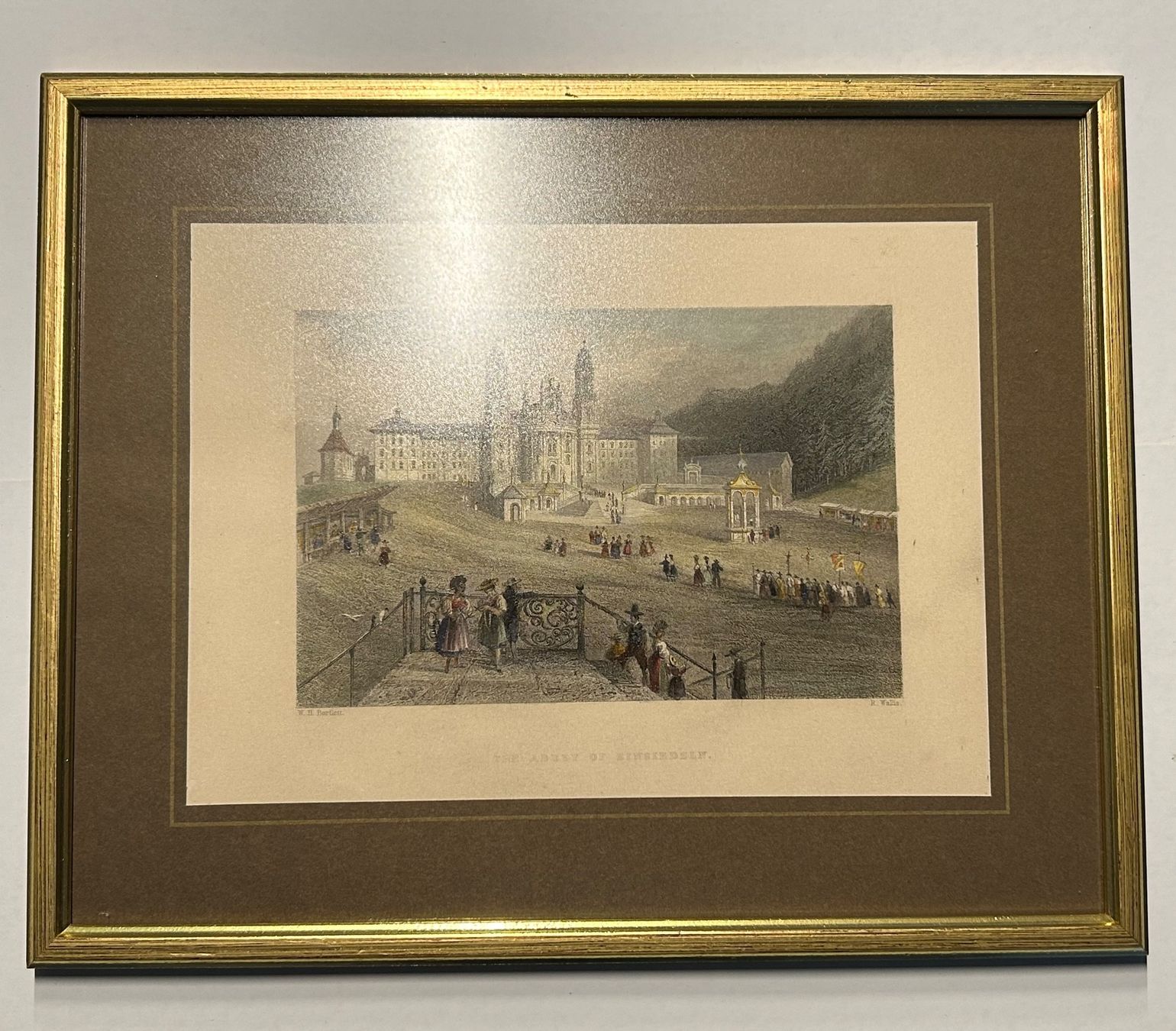 Incisioni: Stich Bild Kloster von Einsiedeln – Usato da Reinach AG venduto da Polarstern1