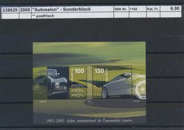 2005 "Autosalon" - Sonderblock, ** postfrisch