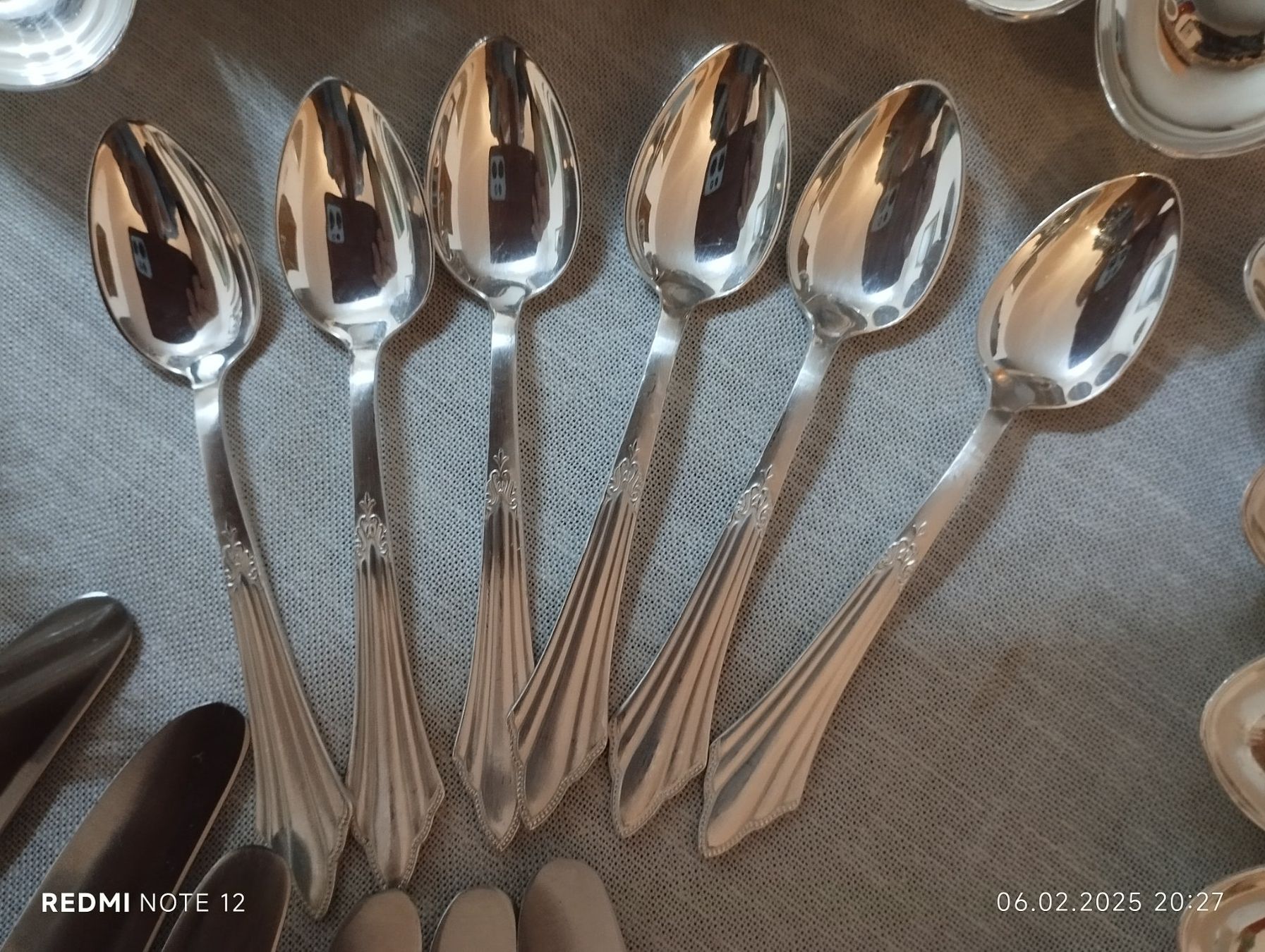 WMF Set di posate: Set 30 Teilig -WMF Fächer/Fächermuster versilbert- – Usato da Rorschacherberg venduto da Giova1922 3