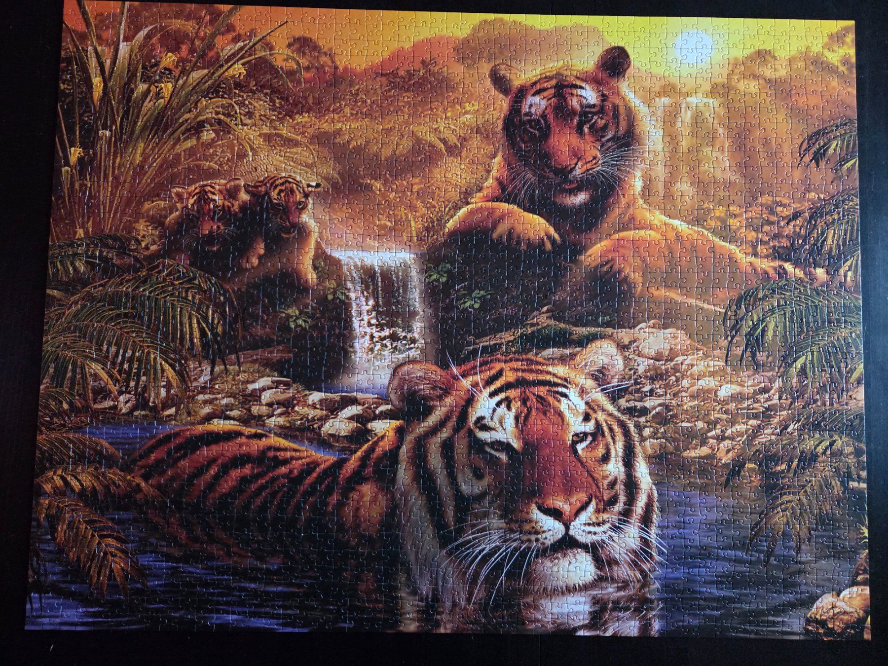 Ravensburger Puzzle: Puzzle - Tiger am Wasserloch – Usato da Oberstammheim venduto da dmos 1