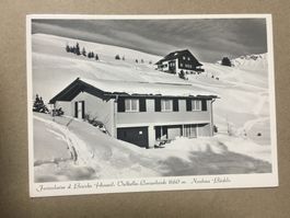 Valbella Lezerheide Heim Hinwil Neubau Bächli s/w Karte