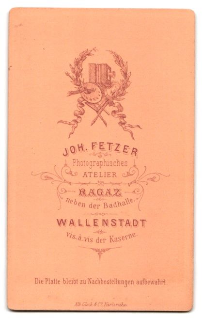 Fotografie & Manifesti: Fotografie Joh. Fetzer, Ragaz, Junger b – Usato da Berlin venduto da bartko-reher 1