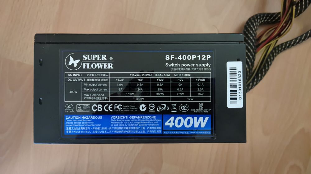 Alimentation 400 W Alimentation PC 400W Pièces d'ordinateur