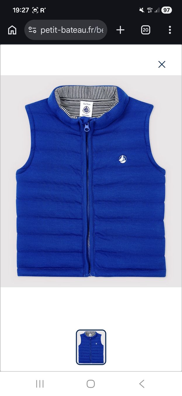 Petit Bateau Jacken & Mäntel: Blouson sans manches Petit Bateau bleu 86 – Gebraucht aus Plan-les-Ouates von Laly_92