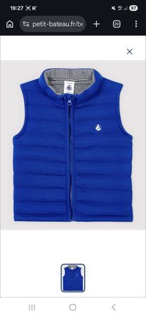 Blouson sans manches Petit Bateau bleu 86