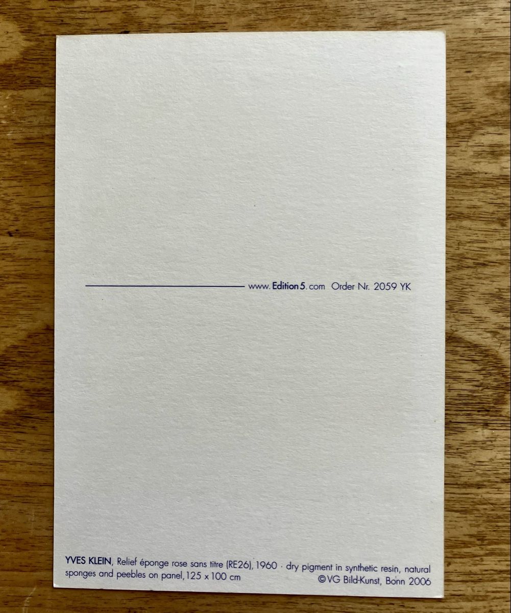 Ansichtskarten: AK Yves Klein – Neu (gemäss Beschreibung) aus Buchs AG von Allerleis 1